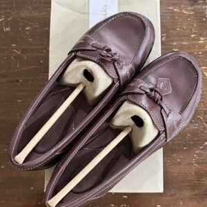 Clark’s Women’s Ashland Bubble Genuine Leather Loafers, SZ 6.5 W, burgundy